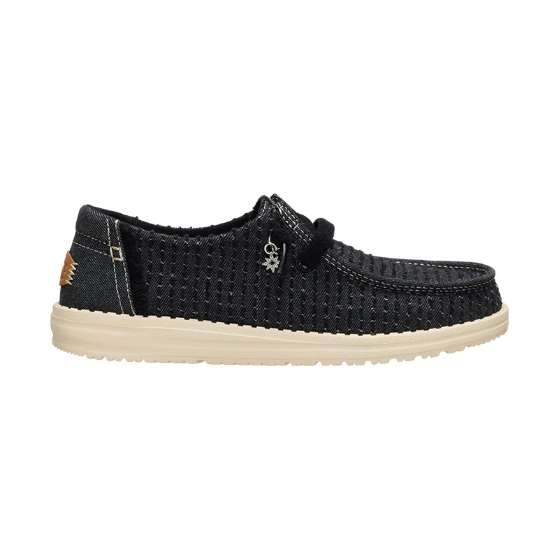 Women's Wendy Frayed Canvas Black - Image 3