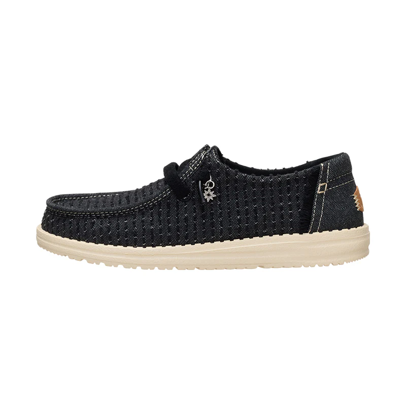 Women's Wendy Frayed Canvas Black - Image 4