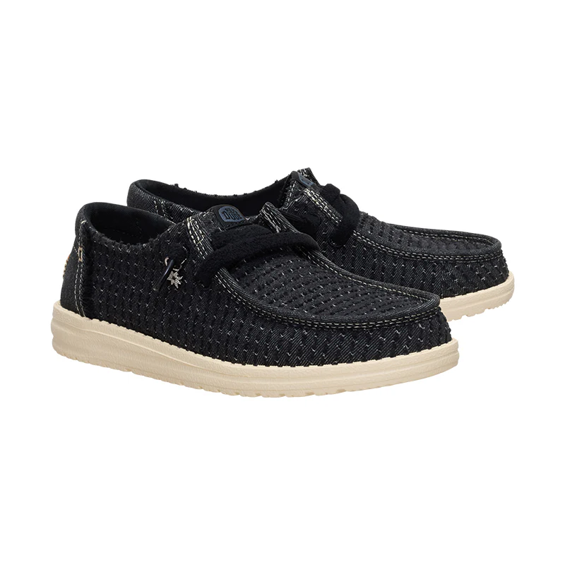 Women's Wendy Frayed Canvas Black - Image 5