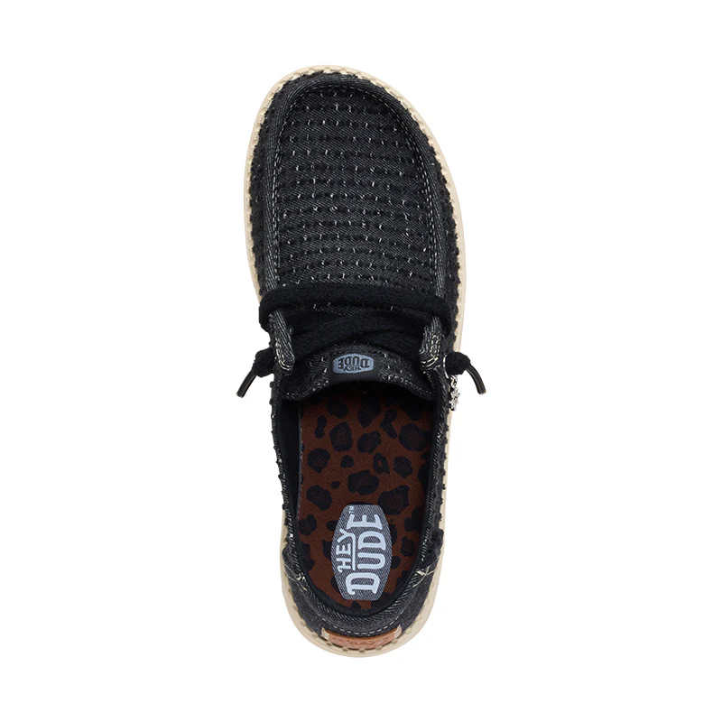 Women's Wendy Frayed Canvas Black - Image 9