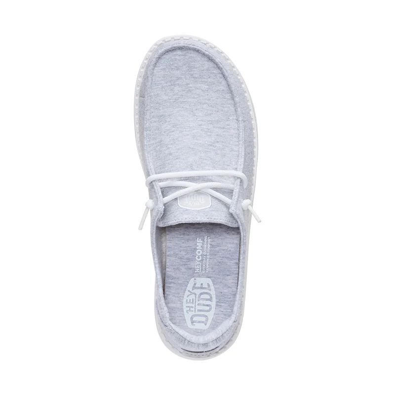 Women's Wendy Stretch Jersey Light Grey - Image 8